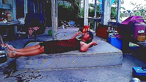 Asian milf with a very nice body takes off sexy panty