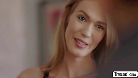 Beautiful redhead and skinny brunette in a threesome