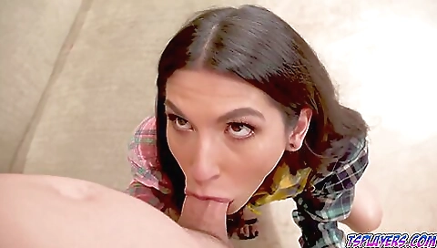 Brunette with a gorgeous body fucked by her boyfriend