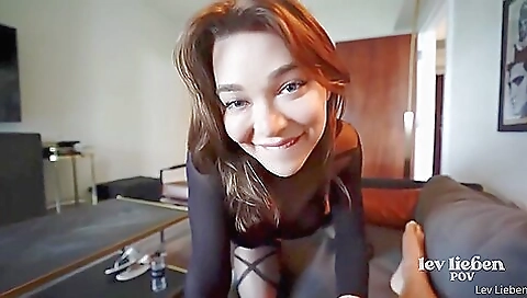 Hot brunette has a nice anal blowjob in this porn clip