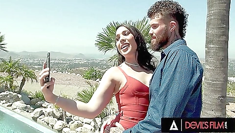 Brunette with a big ass is getting fucked doggy style